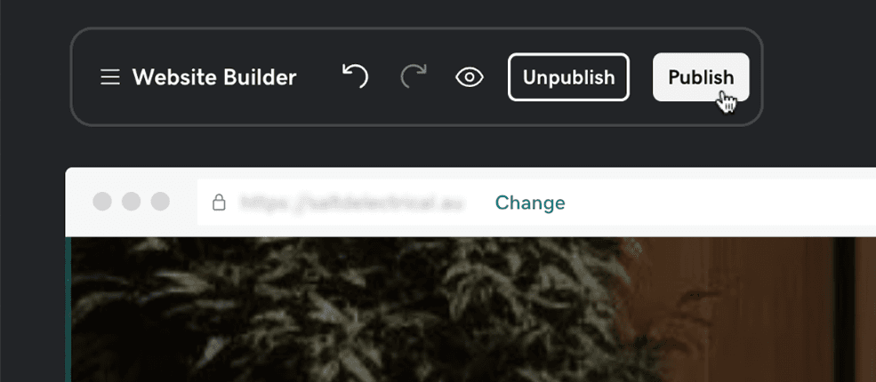 Click Publish to push the change live