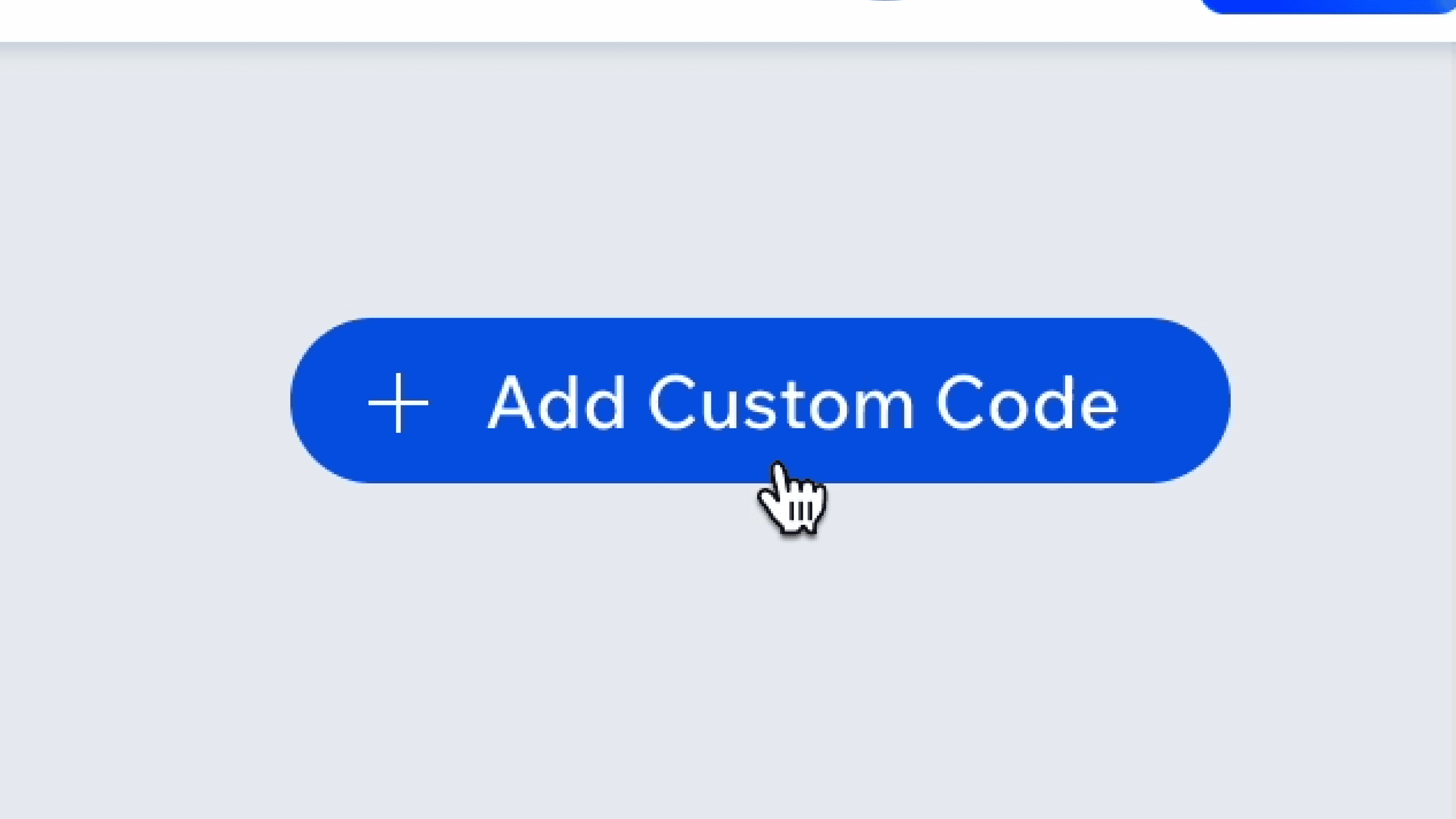 Click Add Custom Code